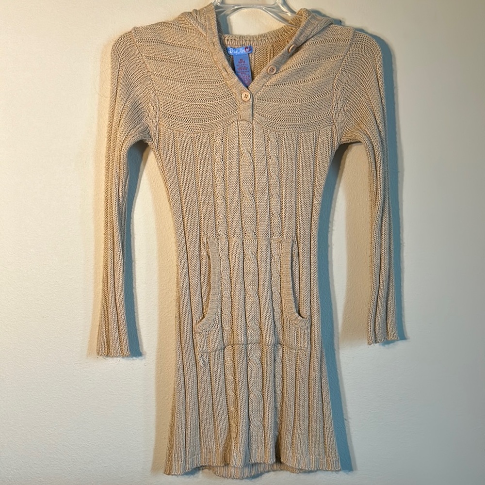 Tan knitted girls winter/fall dress